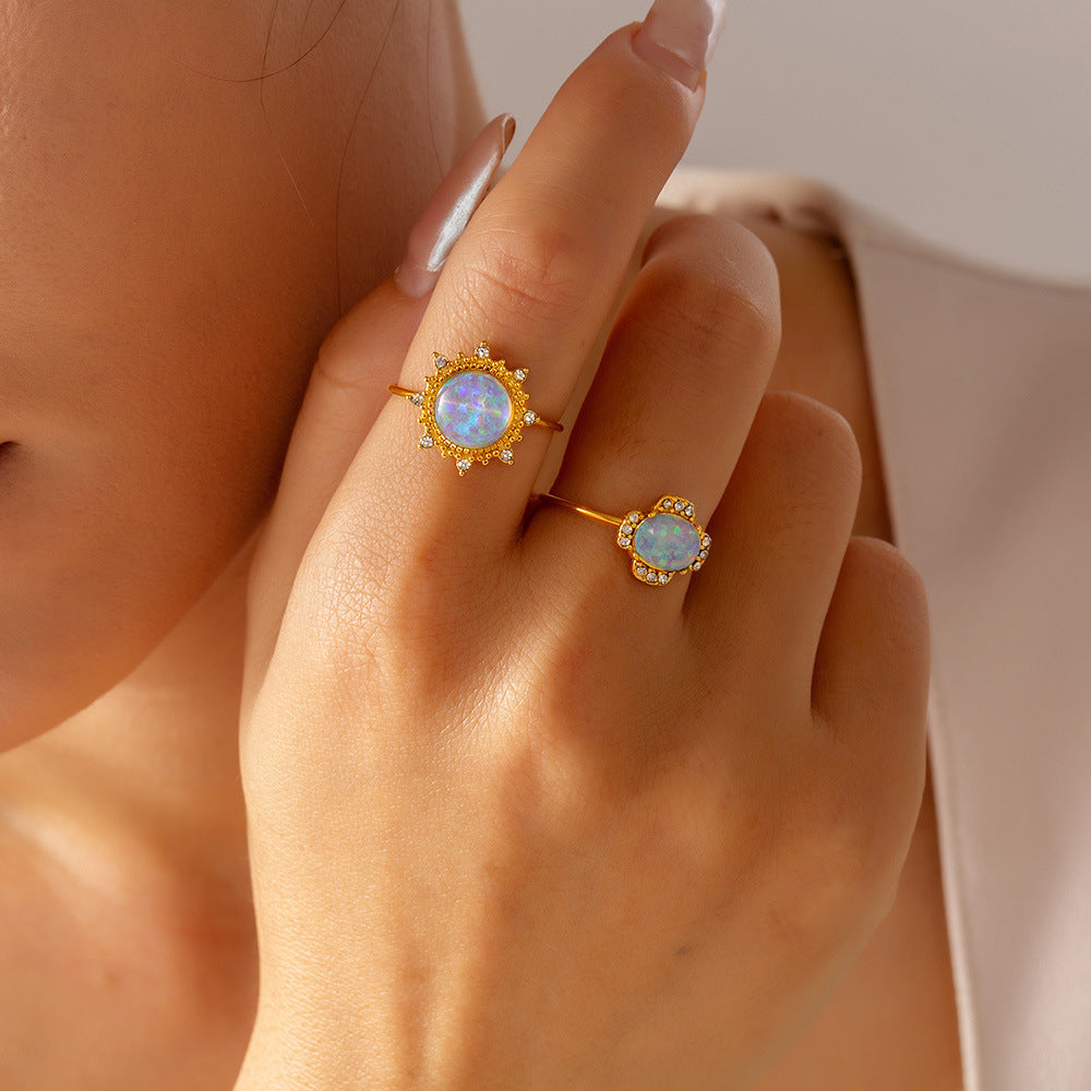 Opaline Charm Ring