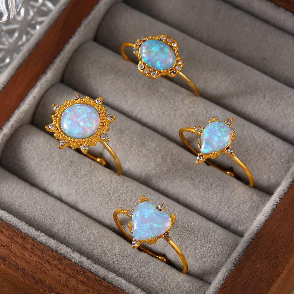 Opaline Charm Ring