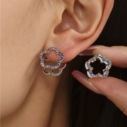 Floral Wheel Earrings