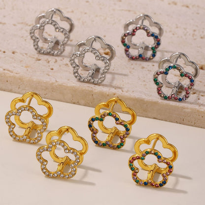 Floral Wheel Earrings