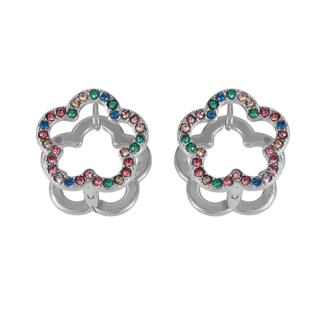 Floral Wheel Earrings