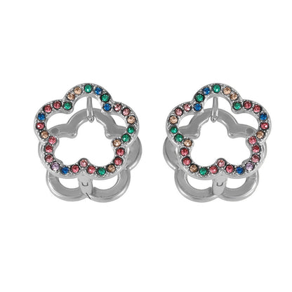 Floral Wheel Earrings