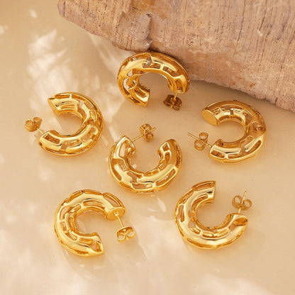 Cashew Lattice Earrings