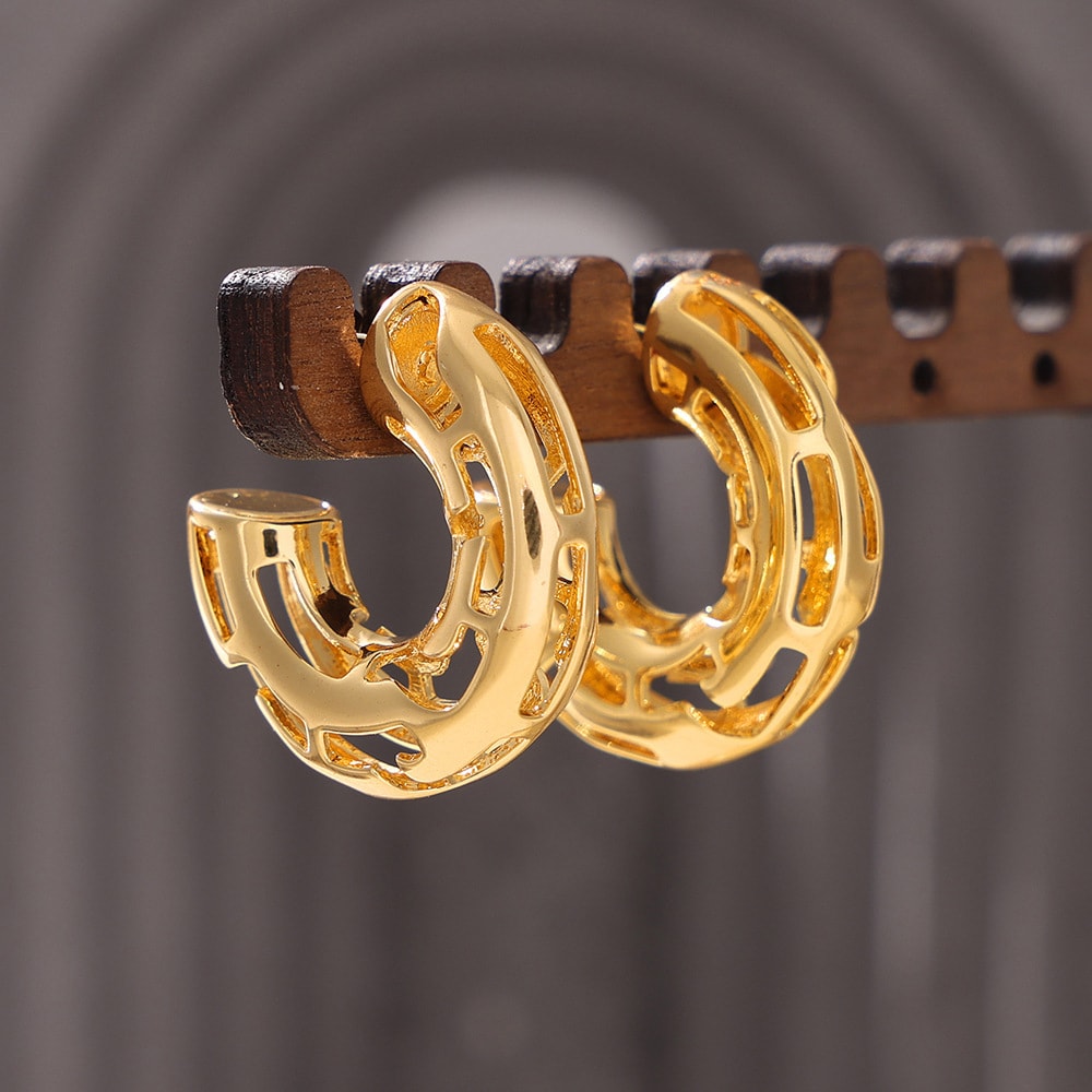 Cashew Lattice Earrings