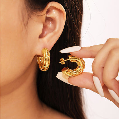 Cashew Lattice Earrings