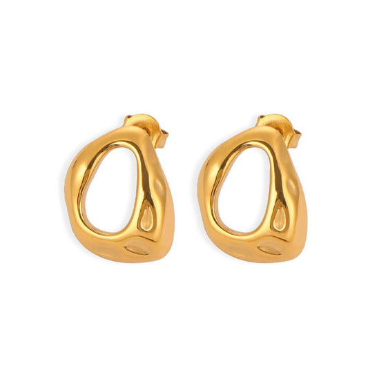 Organic Oval Earrings