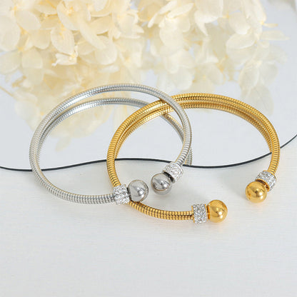 Crystal Sphere Bangle
