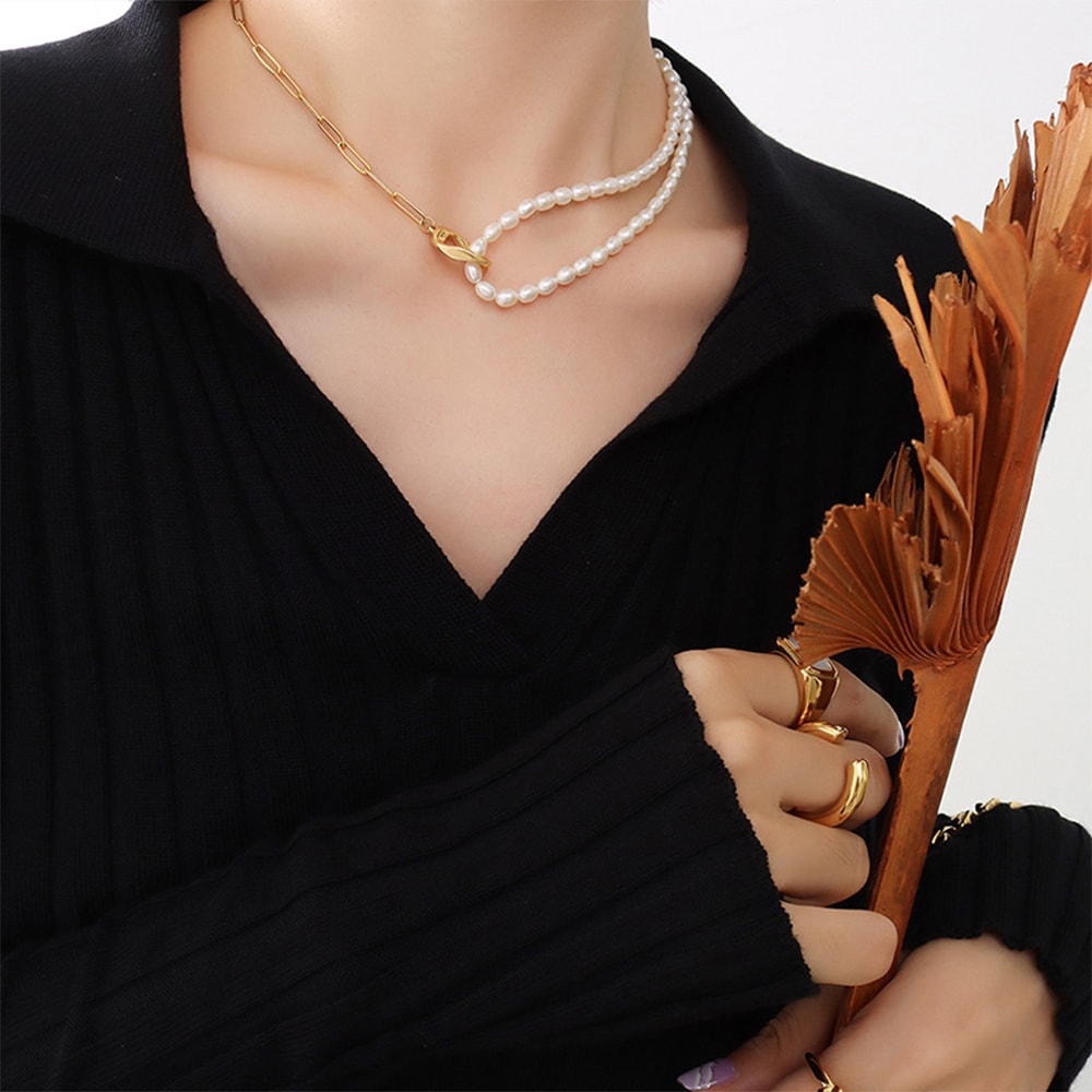 Ophelia Chain & Pearl Collar