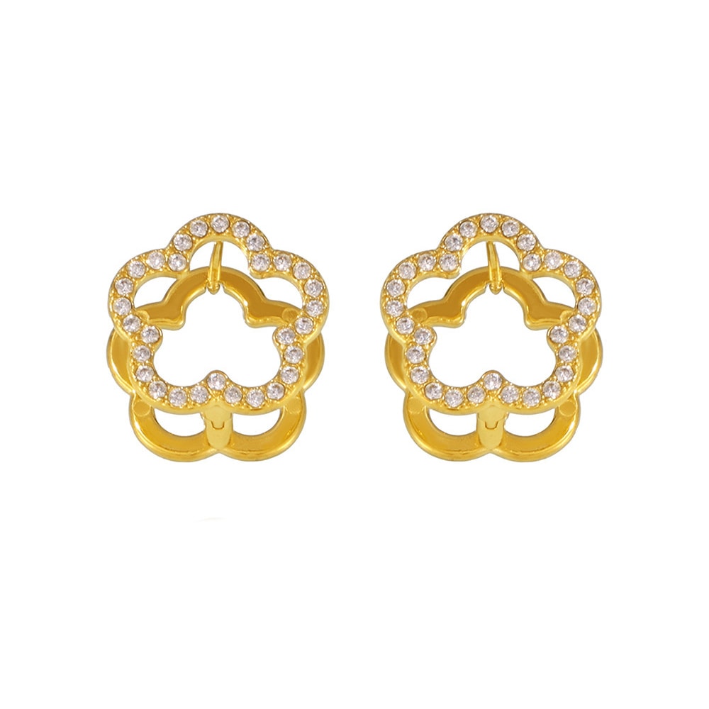 Floral Wheel Earrings