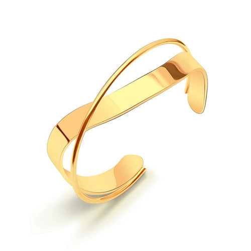 Wavy Crescent Bangle